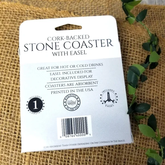 "Land Of The Free" Stone Coater W/ Easel - Picture 5 of 5